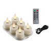 CozierGlow Rechargeable Flameless Tealights Candle with Remote Timer, 3D Moving