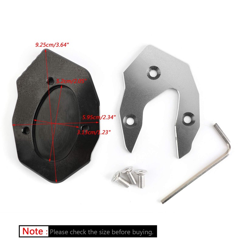 Bruce & Shark Kickstand Side Stand Extension Enlarger Pad Suitable