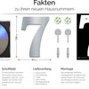 N-02-7-E Stainless Steel House Number 7 - Solid, Weatherproof and
