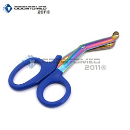 OdontoMed2011 RAINBOW EMT FIRST RESPONDER 7.5" SHEARS - IDEAL GIFT FOR NURSES, EMT ODM
