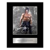 Sylvester Stallone Signed Mounted Photo Display Rambo