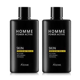 Asome men's cosmetics 200ml 2 large capacity men's cosmetics skin lotion whitening wrinkle improvement basic set / 에이썸 남성화장품 200ml 2개 대용량 남자화장품 스킨로션 미백주름 개선 기초세트