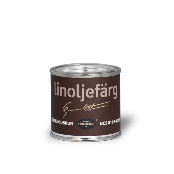 Ottosson Färgmakeri Linseed Oil Paint - Iron Oxide Brown -