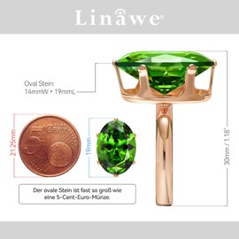 Linawe Women's Rings, False Diamond Moissanite Ring, Adjustable, Large Finger Ring, Women, Copper Rings Available in Three Gold, Rose Gold and Silver Tones, Glass Rhinestone Glass stone, Created