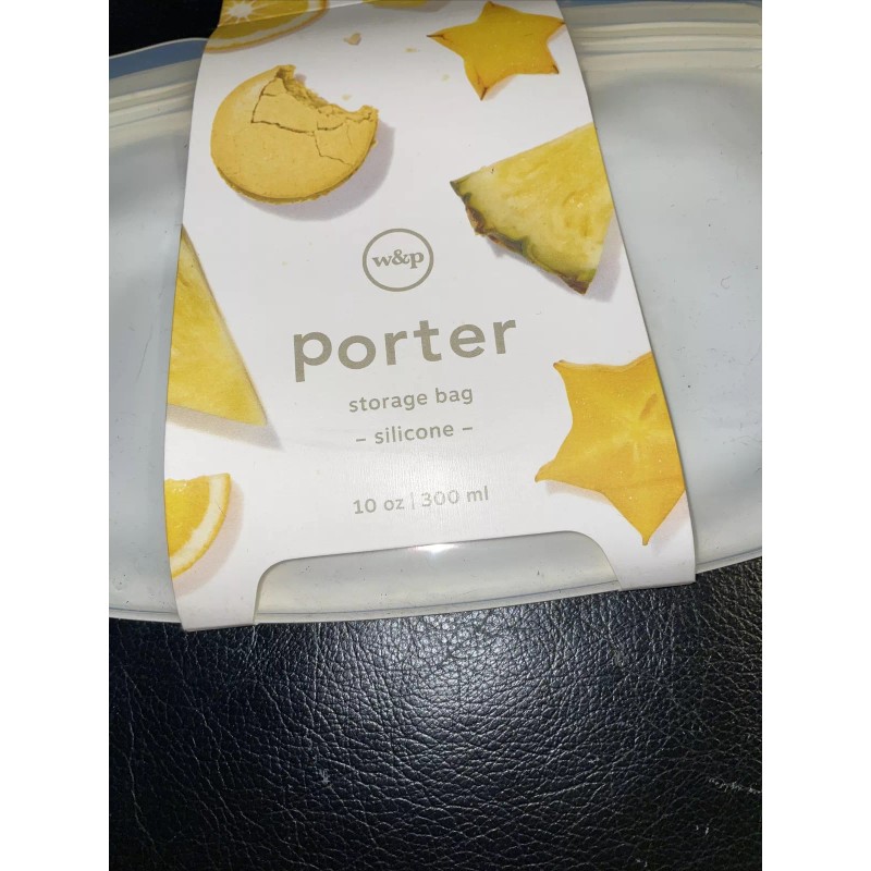 W&P Porter Sandwich 100% Silicone Reusable Food Storage Bag |