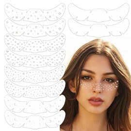 Pack of 10 Freckles Tattoo Glitter Freckles Glitter Freckles Tattoo Sparkle Freckles Glitter Freckles Tattoo Freckles Freckles Suitable for Parties Festivals and Carnival