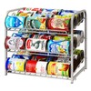 AIYAKA 3 Tier Stackable Can Rack Organizer,for food storage,kitchen cabinets