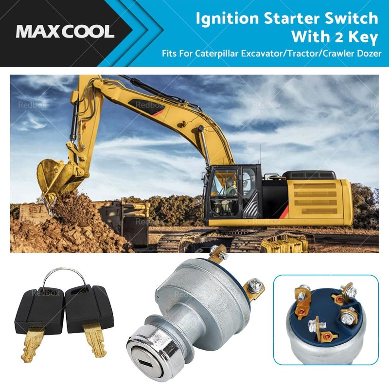 MAX COOL Ignition Key Starter Switch Suitable for Caterpillar 9G7641