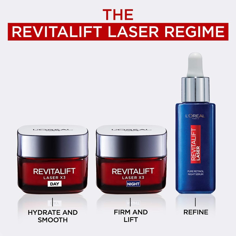 L'Oreal Paris Revitalift Laser Face Moisturiser, X3 Triple Action Anti-Ageing