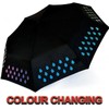 M-V-O Colour Changing Mini Umbrellas, Compact Folding Windproof Travel Umbrellas