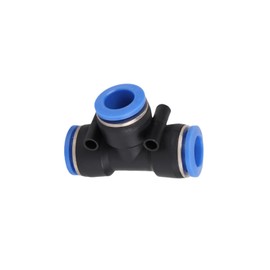 Pneumatic Connectors,12mm Pneumatic Fittings Push in T-Type Connectors Water Hose Quick Connect for Air Water Hose