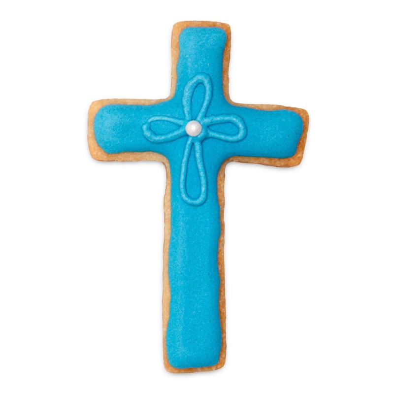 Staedter Cross Cookie Cutter, Silver, 9 cm