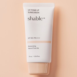 Shable Natural UV Tone-up Sun Cream Padepfree Sun Cream Dermatology Moisturizing 70ml, 1 Piece / 샤블 내츄럴 UV 톤업 선크림 파데프리 썬크림 피부과 보습 70ml, 1개