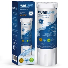 Pureline XWF Replacement for GE XWF, Refrigerator Water Filter, Replaces Refrigerator Models Starting with GBE21, GDE21, GDE25, GFE24, GFE26, GNE19 - (NOT XWFE)