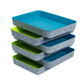 Betzold - Felt Trays, DIN A4 Storage Bowls, Material Trays, Felt Organiser