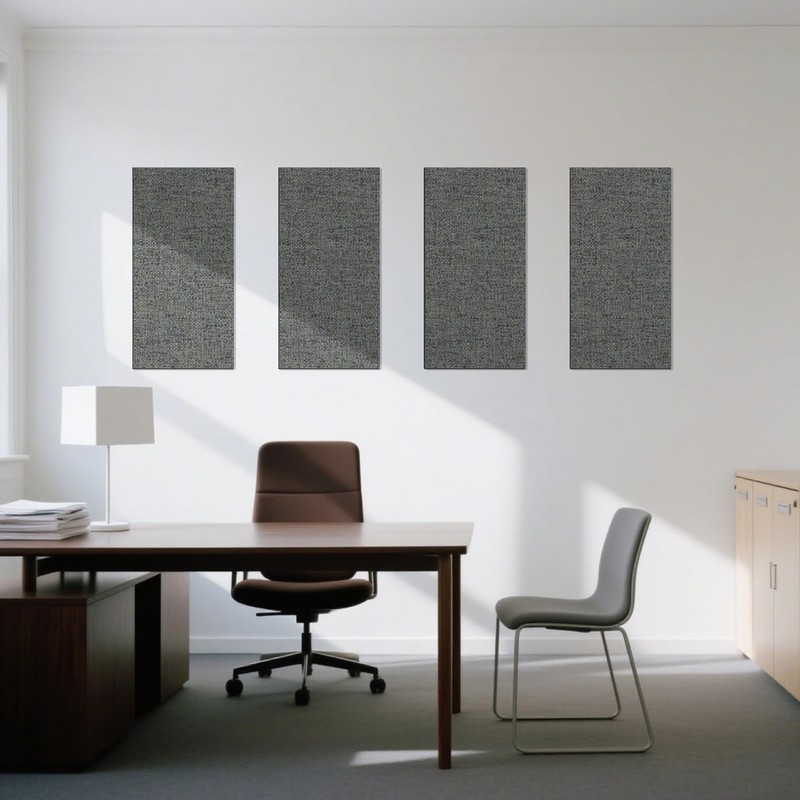 Art3dwallpanels 4 PCS Acoustic Panels, 24''x12'' Fabric Soundproof Wall Panels,