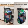 ALYER Hanging Plastic Grocery Bag Holder and Dispenser,Mesh Over the