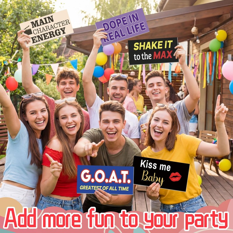 Beeveer 24 Designs Fun Photo Booth Props Sign Photoshoot Accessoires