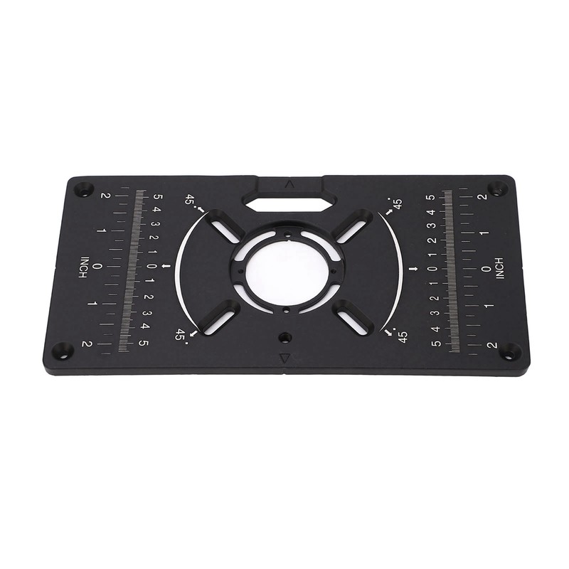 Router Plate Aluminum Alloy Router Table Insert Plate Trimming Machine