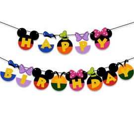 Hongkai Happy Birthday Banner Flags Photo Happy Birthday Party 1st Birthday Baby Kids Birthday Party Decorations Supplies Favors