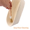 LOPYXBR Set of 2 Oval Proofing Baskets 28 cm for