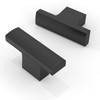 Asimerdeco 10 Pack Matte Black Cabinet Knobs Single Hole Cabinet