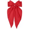 Red Hair Bow for Women Girls, Big Satin Bow Clip