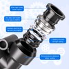 Innfeeltech 20 Pcs 10mm Black Tee Push to Connect Pneumatic