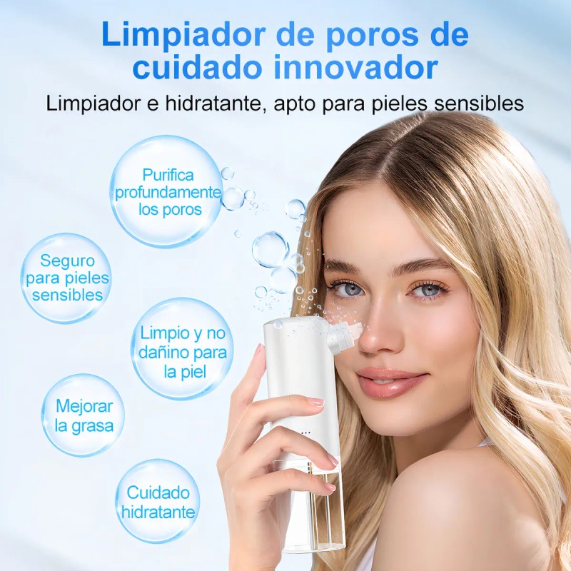 Microburbujas Succionador de Puntos Negros con Tanque Separable, con 3