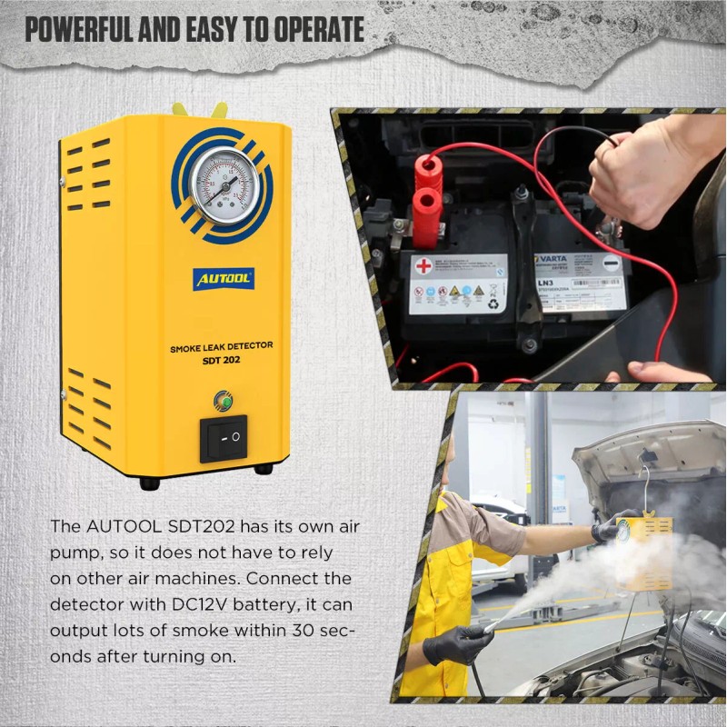 AUTOOL EVAP Smoke Machine Automotive Smoke Tester Fuel Pipe Leak