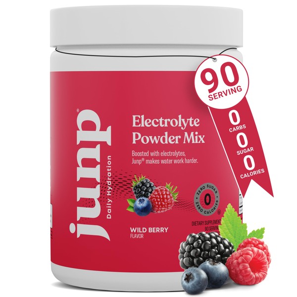 JUNP JUNP Electrolytes Powder No Sugar No Carbs, Wild Berry