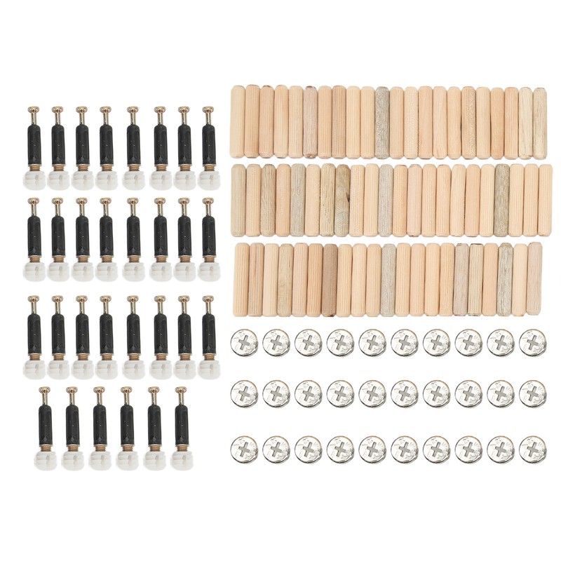 Cam Fittings Set with Dowel Pre Inserted Nut for Cabinet