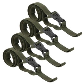 135cm Military Green PP PP Webbing Luggage Straps Luggage Strap Suitcase Fixed Strap 4PCS 200g for Sleeping Bag Waterproof Bag Outer Tent