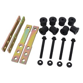 BST BSSP Adjustable 1" 2" 3" 4" Rear Shackle Lift Kit Replacement For 76-81 Camaro Firebird Trans Am 3 Position, Adjustable Rear Lift Shackle Kit