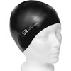 Swim Research Durable Hypoallergenic Silicone Swim Cap (Black)
