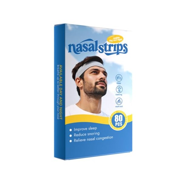 Nose Plasters Snoring Pack of 80 Extra Strong Nose Plasters