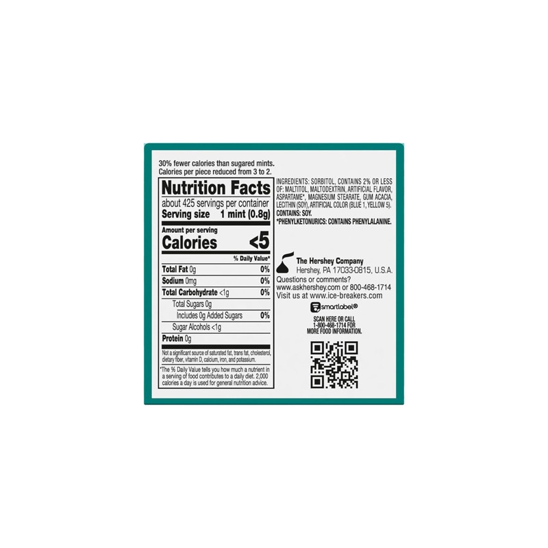 ICE BREAKERS Wintergreen Sugar Free Mints Tins, 1.5 oz (8