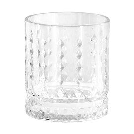 Gibson Home 4 Piece 13 Ounce Teardrop Embossed Double Old-Fashioned Glass Set