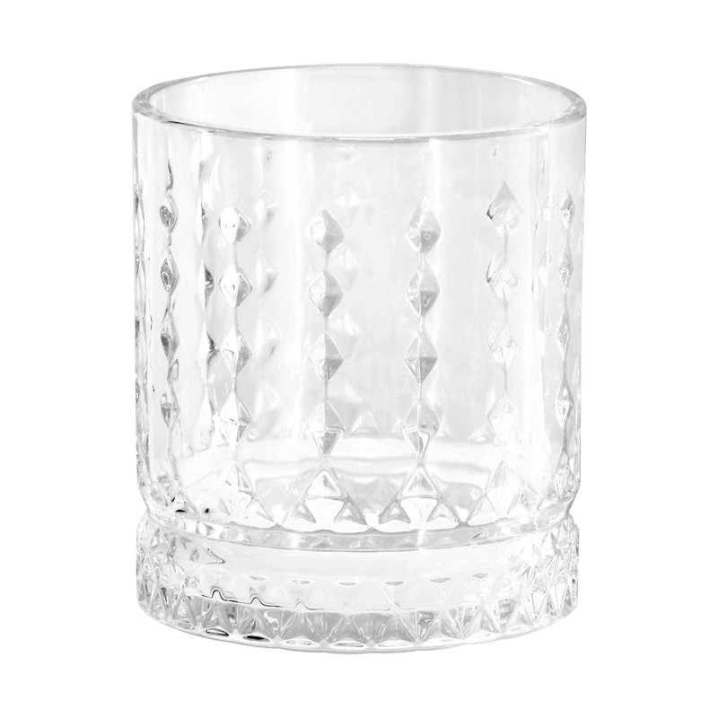 Gibson Home 4 Piece 13 Ounce Teardrop Embossed Double Old-Fashioned