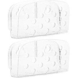 Alipis Soporte De Esponja para Fregadero De Cocina con Ventosas Organizador con Drenaje 2 Piezas para Cocina Estante De Esponja Fácil De Instalar Y Lavable
