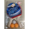 Beginner Table Tennis Racket Set with Double-Sided Anti-Slip Penhold Grip Red 10ea