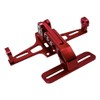 FONGKNOX Motor Bike Registration Plate Holder Red with LED Light