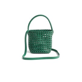 Madewell Micro Caning Bucket, Lagoon Green