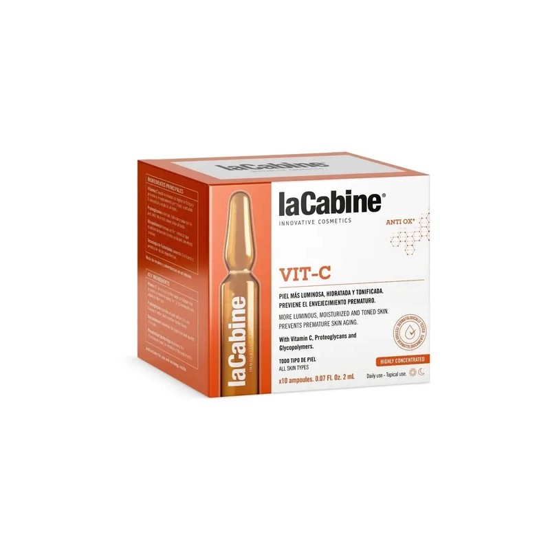Ampollas Faciales LaCabine Vitamina C 15 para Luminosidad y Manchas