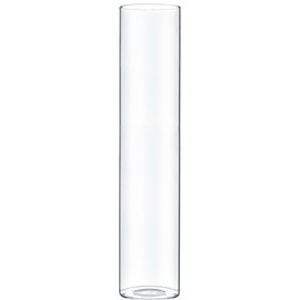 CYS EXCEL Clear Glass Cylinder Flower Vase (H:14" D:3") Hurricane Floating Candle Holder Table Wedding Centerpiece Home Decor