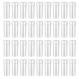 100Pcs 5ML Small Pill Plastic Containers Empty Pill Bottles Sample Bottles Vial Test Tube with Caps by HRLORKC