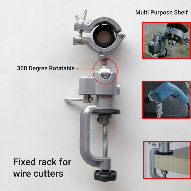 QANYEGN Desktop Electric Drill Stand, Workbench Universal Drilling Clamp, Universal