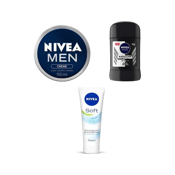 Kit Nivea Men Crema - Desodorante - Soft Hidratante