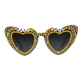 Qkdjksd Groom To Be Sunglasses for Man,Best Man Glasses for Bachelor Party Decorations Wedding Favor Gift Supplies (Best Man, Black)