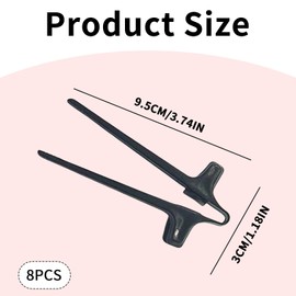 8 Stück Fingerstäbchen für Gamer,Stäbchen zum Essen,Gaming Gadgets,Snack Fingerstäbchen,Hand-Free Snack Finger Chopsticks,Kunststoff Gaming-Snack-Essstäbchen,Essstäbchen Hilfe Gamer Snack (Schwarz)